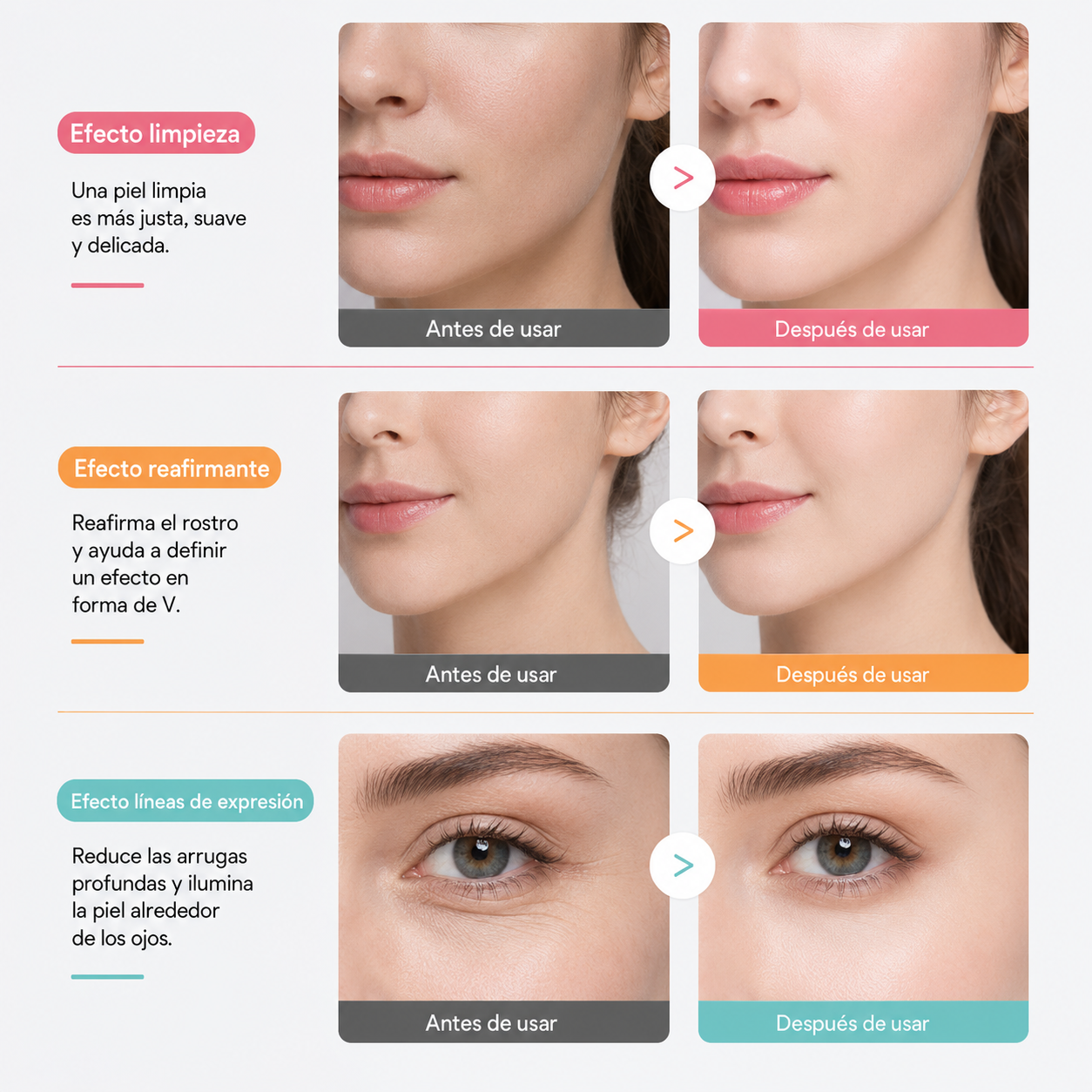 Murvex GlowLift™ Reafirmante Facial LED 5 en 1