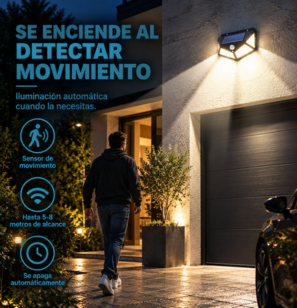 Lámpara solar 100LED
