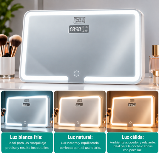 Espejo led recargable