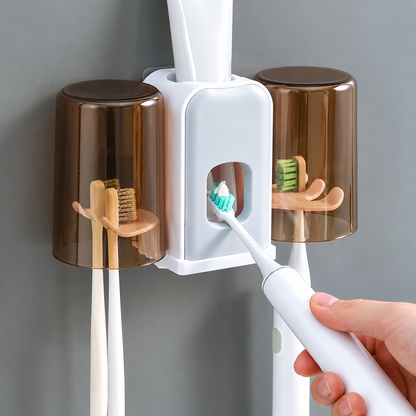 Soporte de Cepillo de Dientes con Dispensador Automático de Pasta