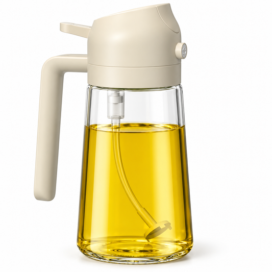 Aceitera dispensadora 2 en 1 + caja