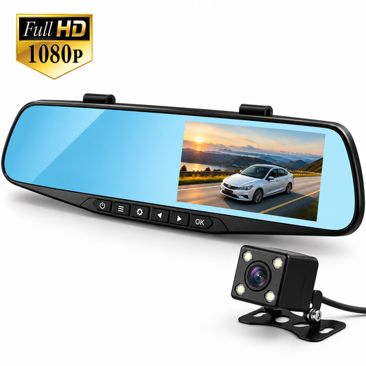 Camara Retrovisor HD vista panoramica dual