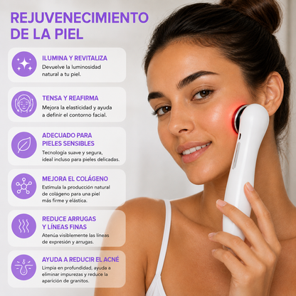 Murvex GlowLift™ Reafirmante Facial LED 5 en 1