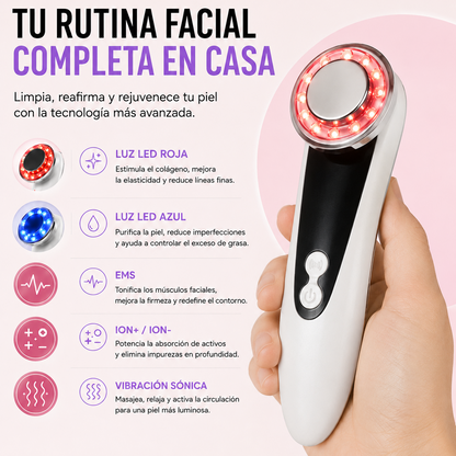 Murvex GlowLift™ Reafirmante Facial LED 5 en 1