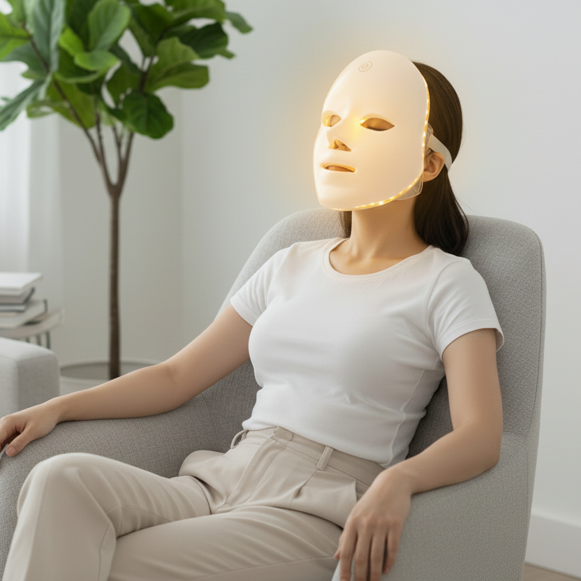 Máscara facial LED
